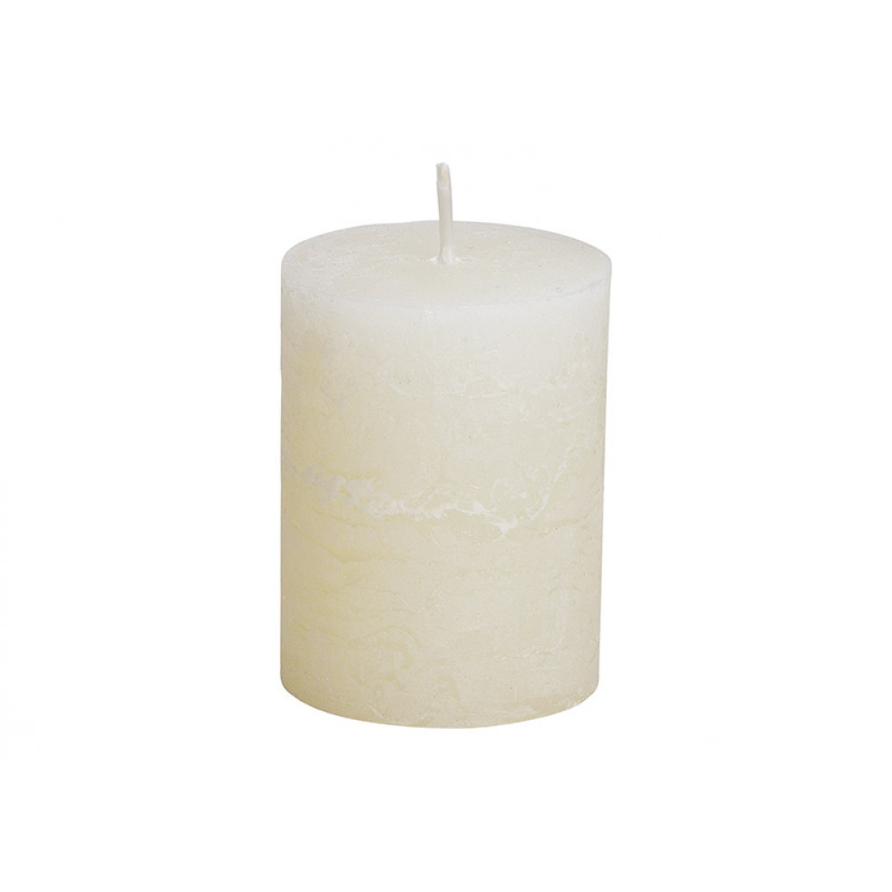 Свеча из воска, кремово-белая,для декора 6,8х9х6,8см