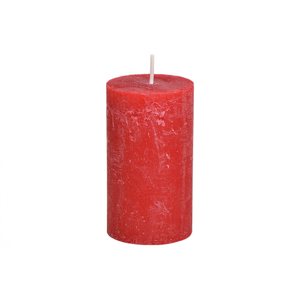 Свеча из воска, красная,для декора,6,8х12х6,8см
