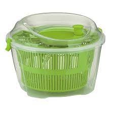 Uscator salata cu centrifuga verde