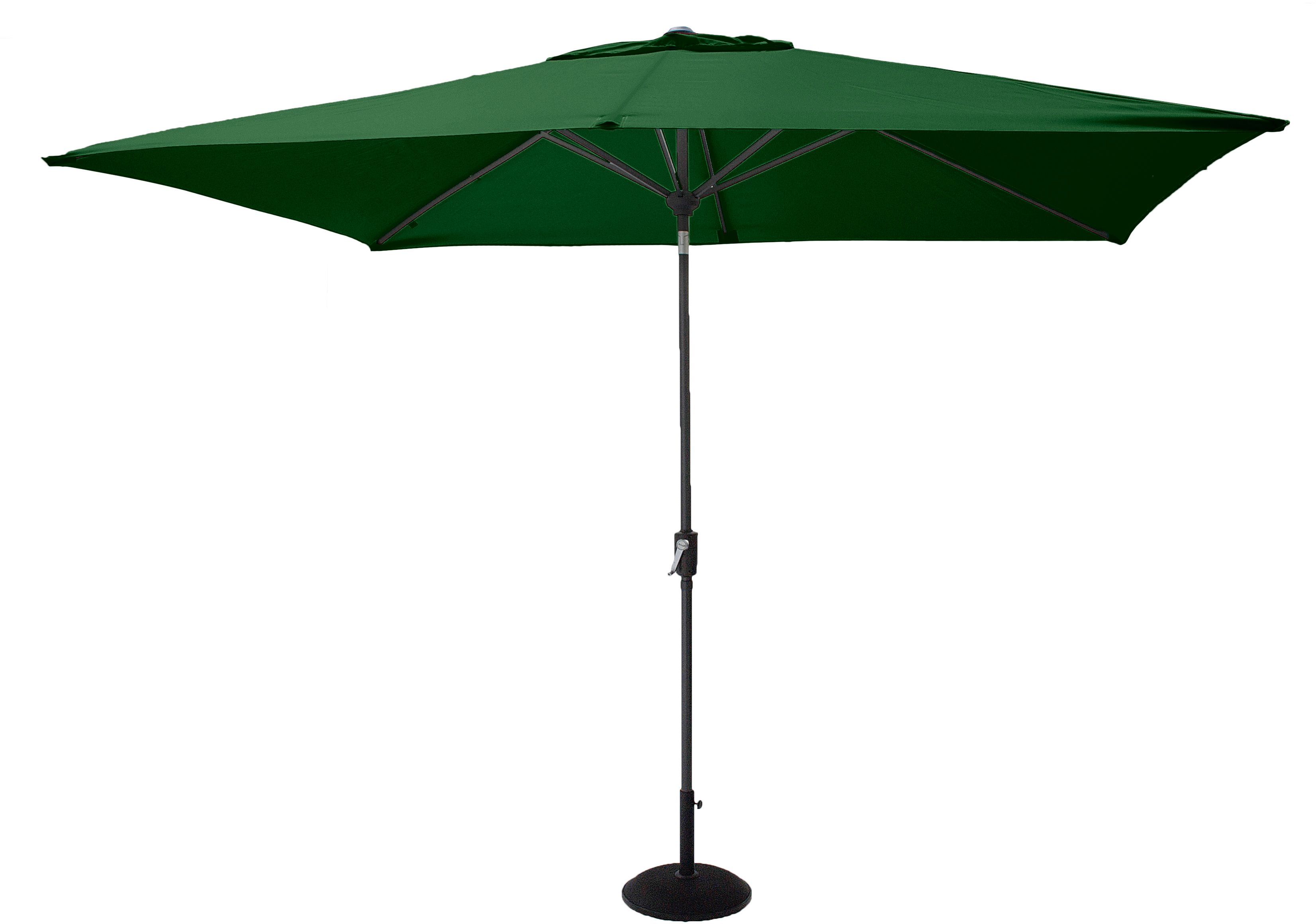 Umbrela solara, 300x200 poliester, verde+Suport um...