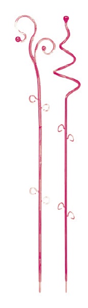 Suport Coubi orhidei H55cm transparent roz