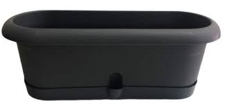 Ghiveci Lotos L40 cm, l16 cm, H10,3 cm, V2 l, beton