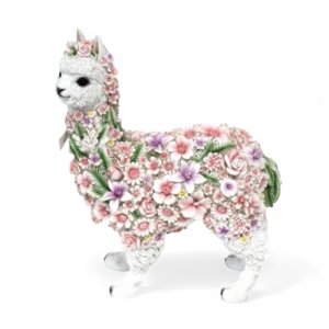 Element decor  alpaca mare, alba