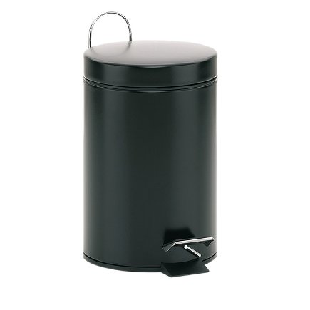 Cos gunoi, metal, negru , 3L Monaco