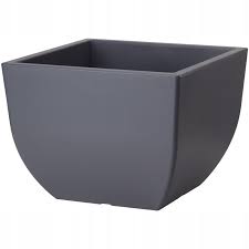 Ghiveci Muna kwadrat L29,5cm/29,5cm,H22cm,V17l,antracit