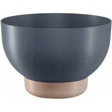 Ghiveci Misa Satina D39 cm, H26,4 cm,V 7,6 l, platinum