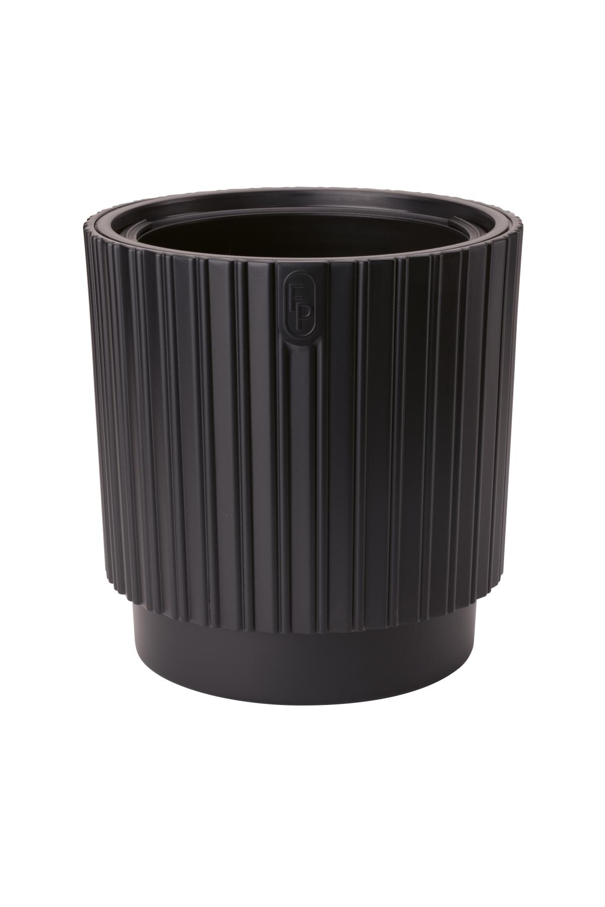 Ghiveci Mika negru 40 cm